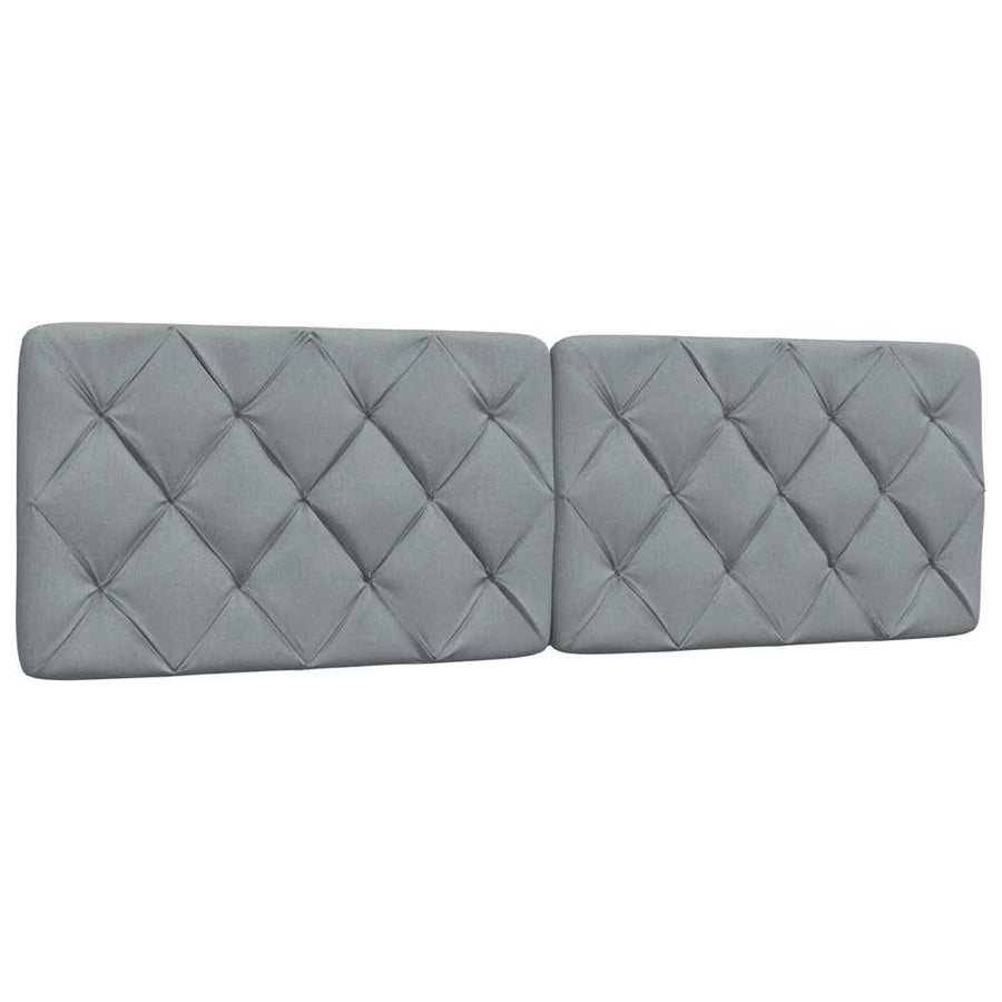 Bed met matras stof lichtgrijs 160x200 cm
