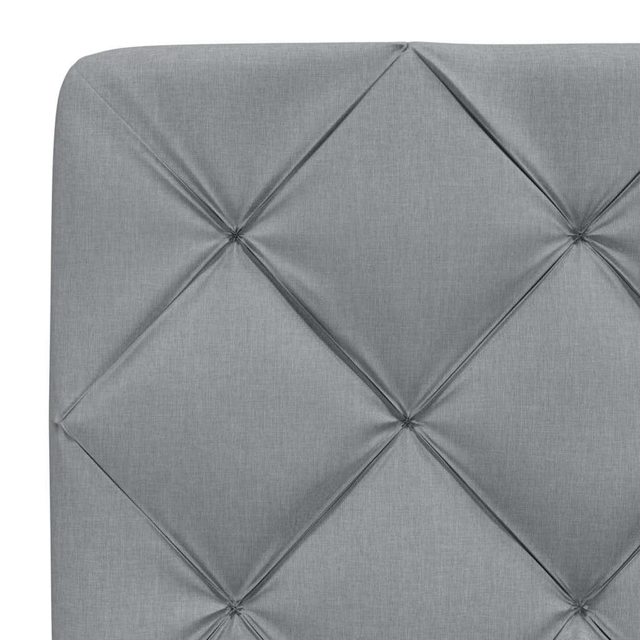 Bed met matras stof lichtgrijs 160x200 cm