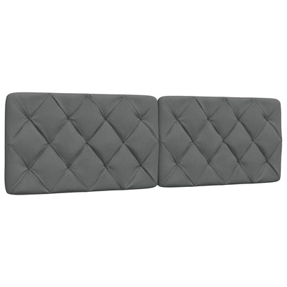 Bed met matras stof donkergrijs 160x200 cm