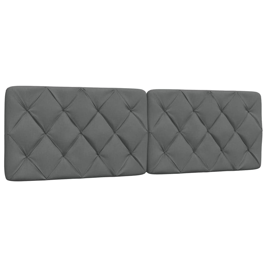 Bed met matras stof donkergrijs 160x200 cm