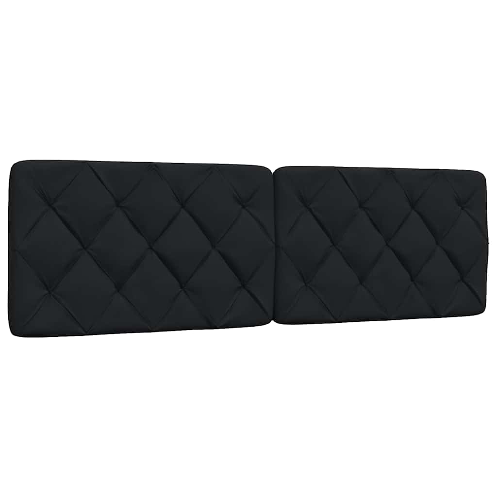 Bed met matras stof zwart 160x200 cm