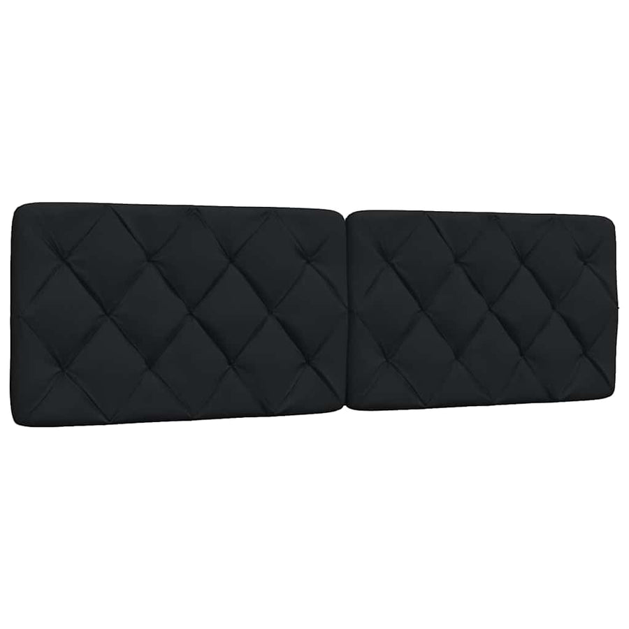 Bed met matras stof zwart 160x200 cm