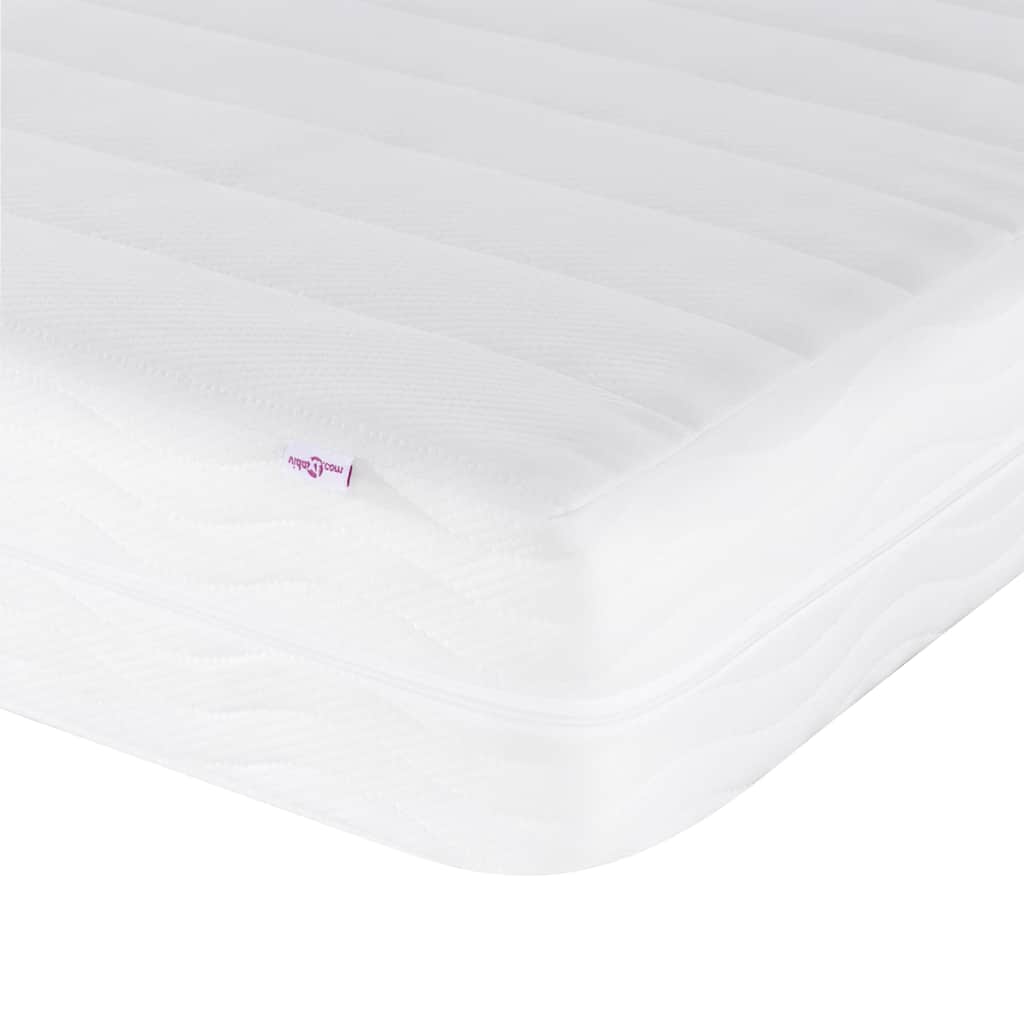 Bed met matras stof donkerbruin 160x200 cm
