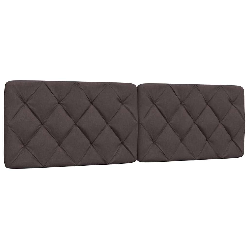 Bed met matras stof donkerbruin 160x200 cm