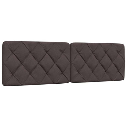 Bed met matras stof donkerbruin 160x200 cm
