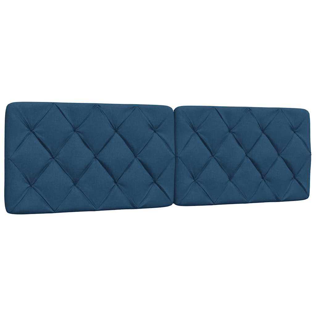 Bed met matras stof blauw 160x200 cm
