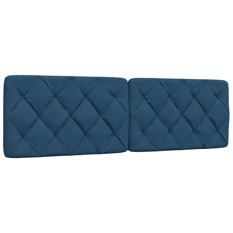 Bed met matras stof blauw 160x200 cm