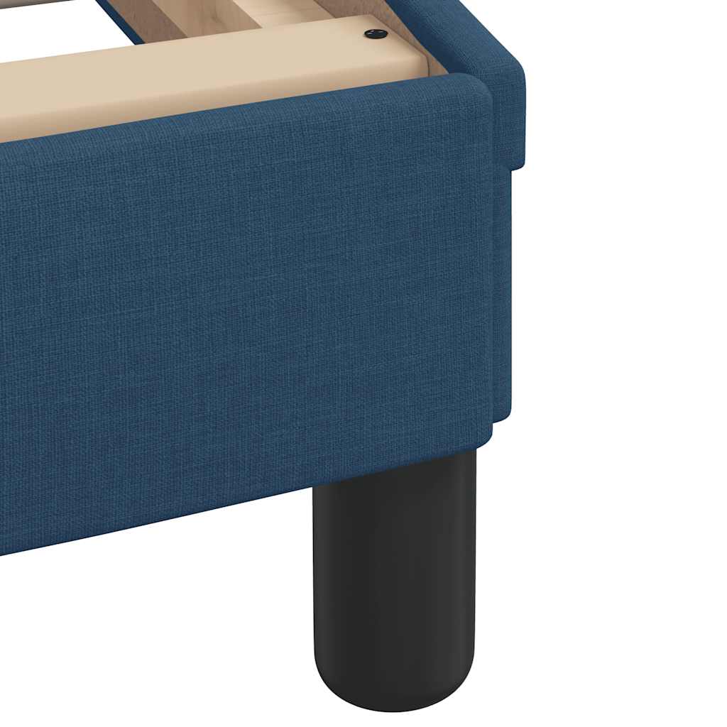 Bed met matras stof blauw 160x200 cm