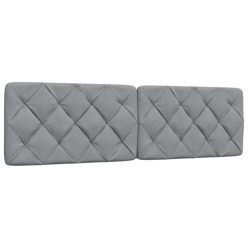 Bed met matras stof lichtgrijs 180x200 cm