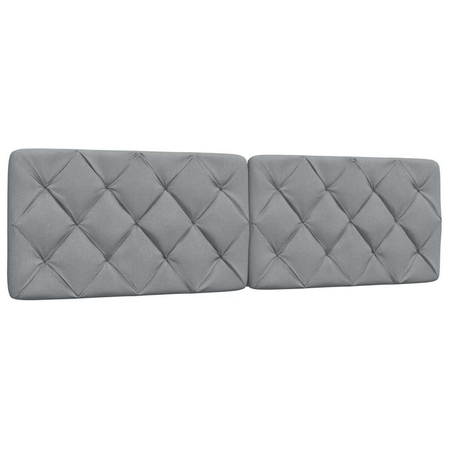 Bed met matras stof lichtgrijs 180x200 cm