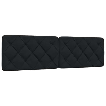 Bed met matras stof zwart 180x200 cm