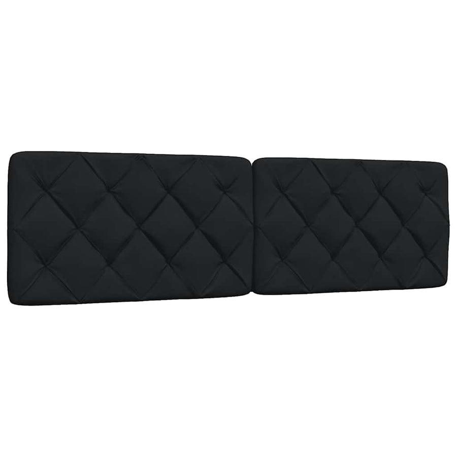 Bed met matras stof zwart 180x200 cm