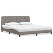 Bed met matras taupe 180x200 cm