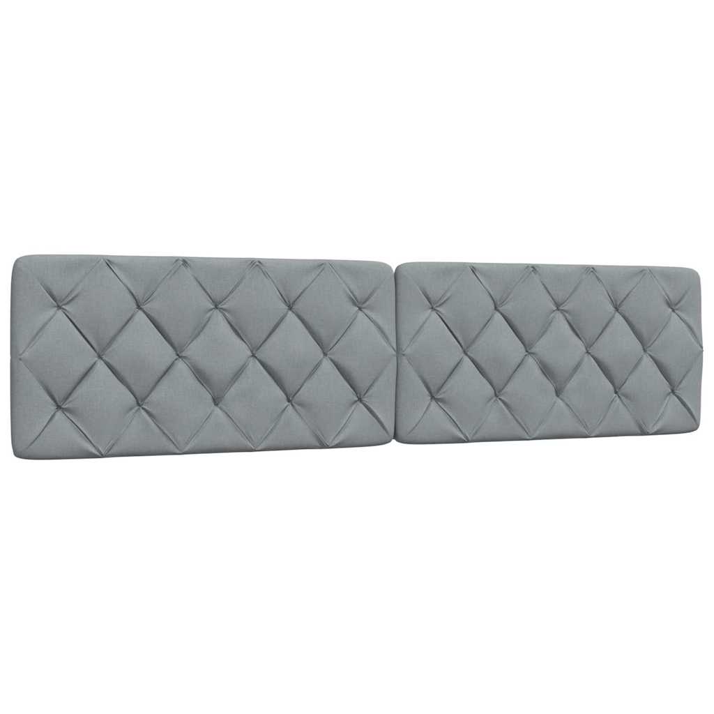 Bed met matras stof lichtgrijs 200x200 cm