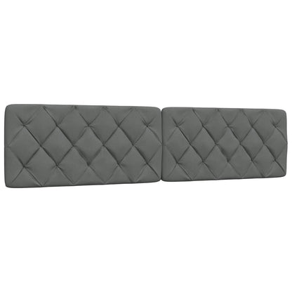 Bed met matras stof donkergrijs 200x200 cm