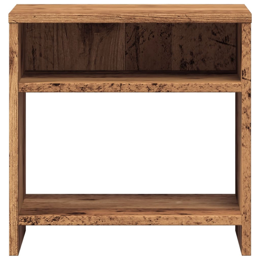 Nachtkastjes 2 st 40x30x40 cm bewerkt hout oud houtkleurig