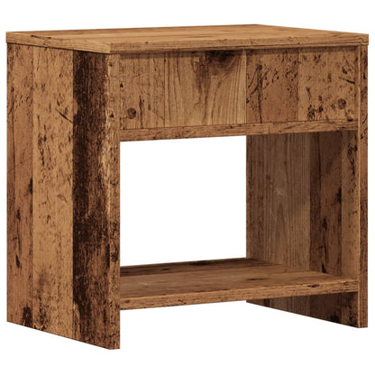 Nachtkastjes 2 st 40x30x40 cm bewerkt hout oud houtkleurig