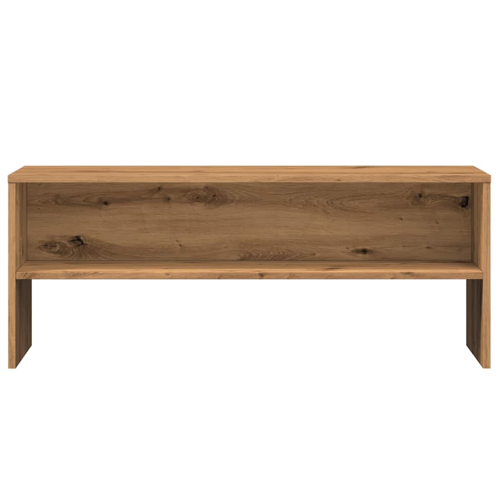 Tv-meubel 100x40x40 cm bewerkt hout artisanaal eikenkleurig