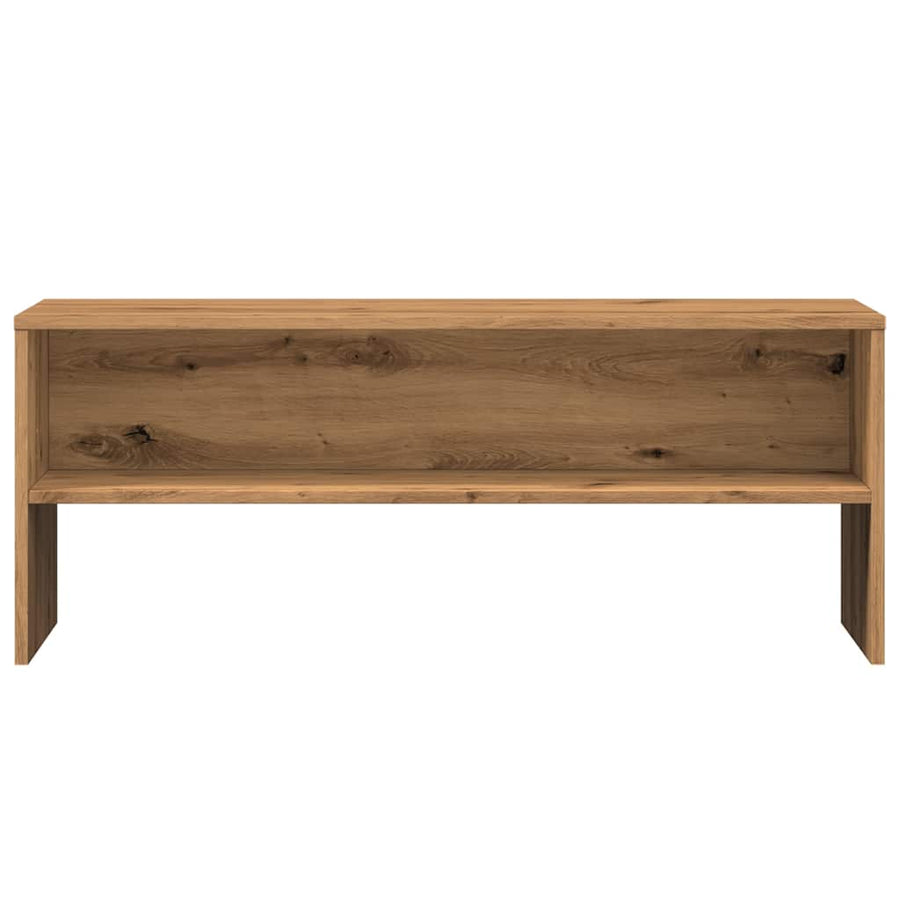 Tv-meubel 100x40x40 cm bewerkt hout artisanaal eikenkleurig