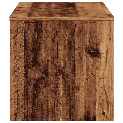 Tv-meubel 80x40x40 cm bewerkt hout oud houtkleurig