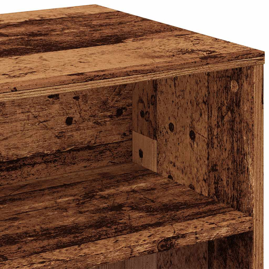 Tv-meubel 80x40x40 cm bewerkt hout oud houtkleurig