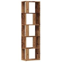 Boekenkast 45x24x159 cm bewerkt hout oud houtkleurig