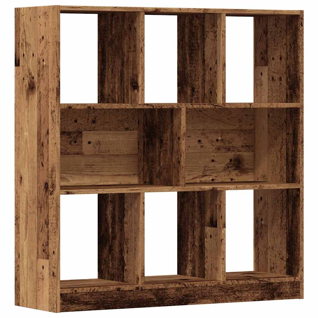 Boekenkast 97,5x29,5x100 cm bewerkt hout oud houtkleurig