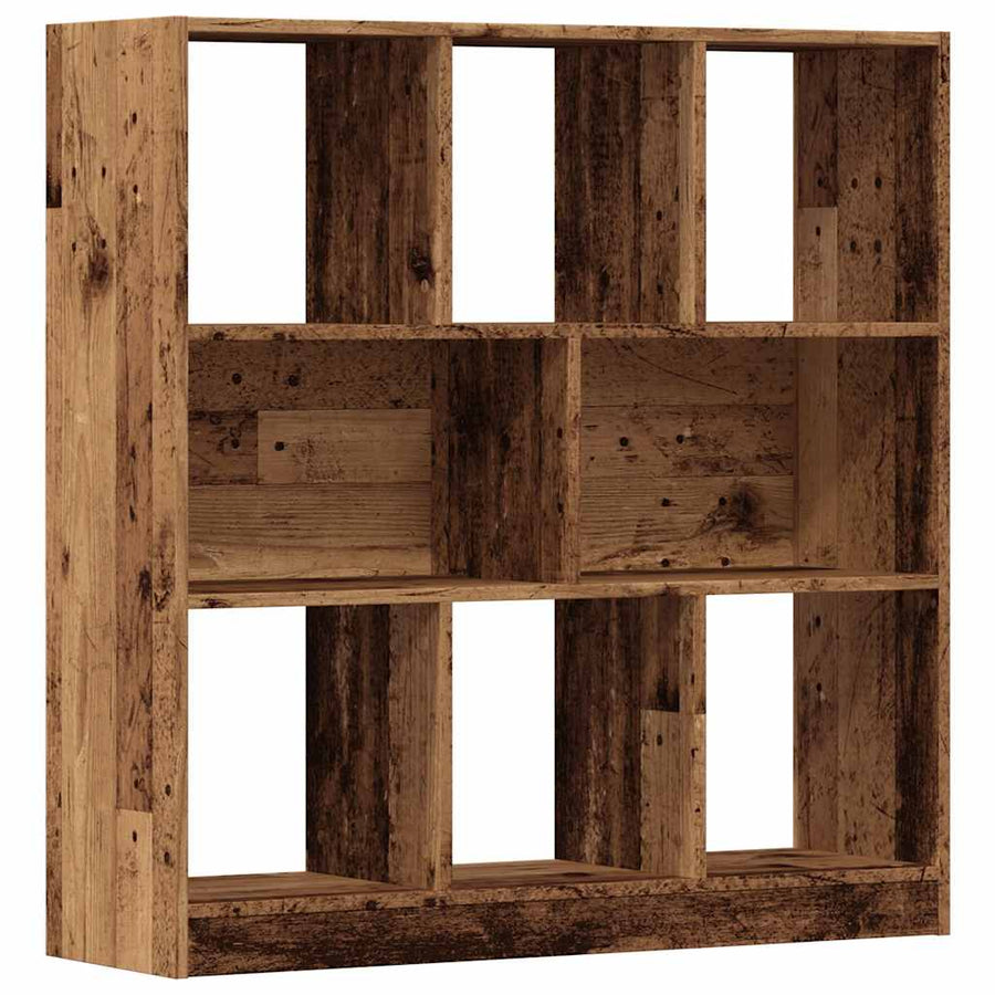 Boekenkast 97,5x29,5x100 cm bewerkt hout oud houtkleurig
