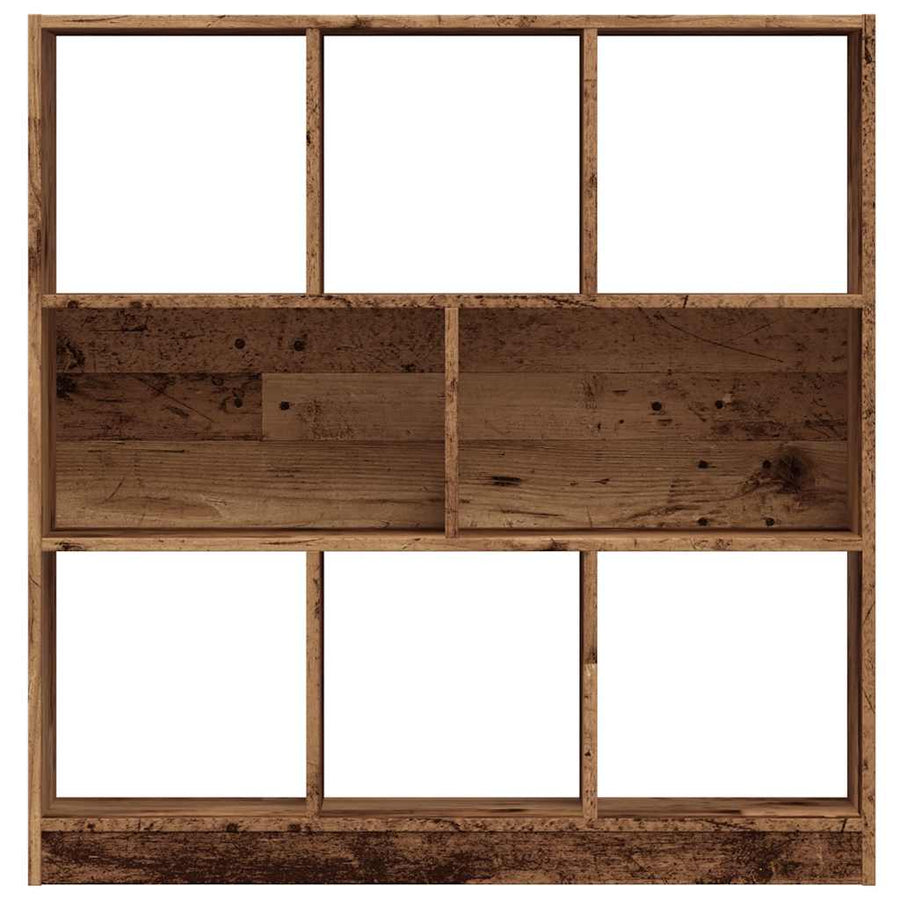 Boekenkast 97,5x29,5x100 cm bewerkt hout oud houtkleurig