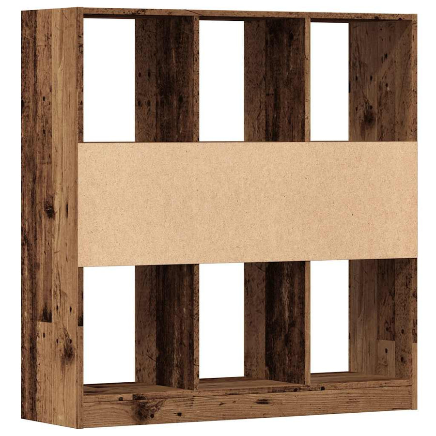 Boekenkast 97,5x29,5x100 cm bewerkt hout oud houtkleurig