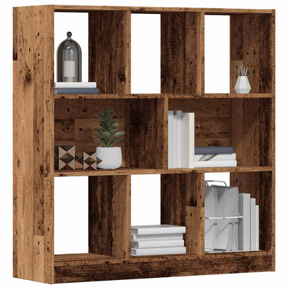 Boekenkast 97,5x29,5x100 cm bewerkt hout oud houtkleurig