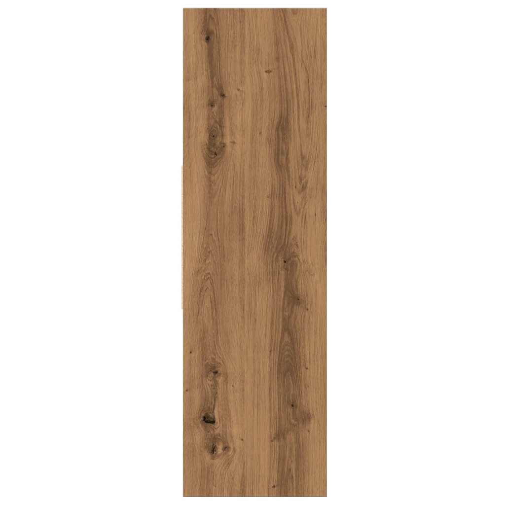 Boekenkast 97,5x29,5x100 cm bewerkt hout artisanaal eikenkleur
