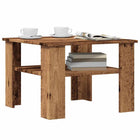 Coffee table 60x60x42 cm treated wood old wood color