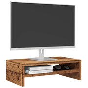 Monitor stand 42x24x13 cm treated wood old wood-colored
