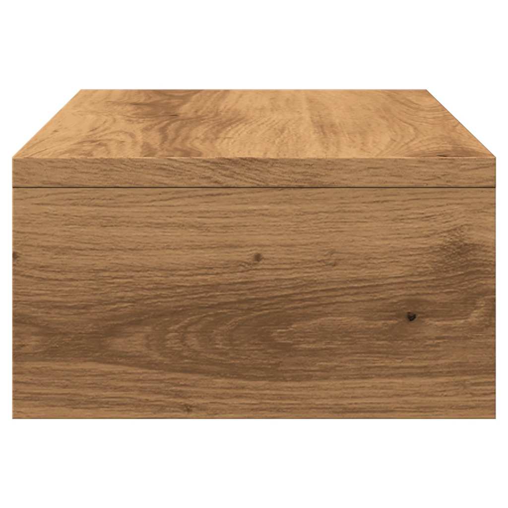 vidaXL Monitorstandaard Zwart Eiken 42x24x13 cm Bewerkt Hout vidaXL Monitorstandaard Zwart Eiken 42x24x13 cm Bewerkt Hout