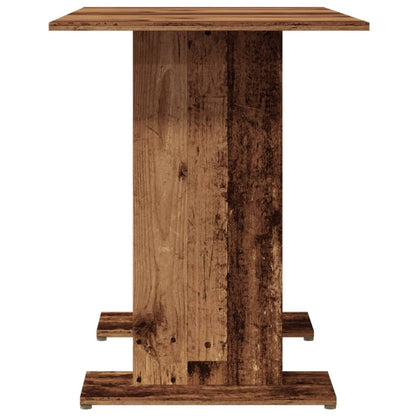 Eettafel 110x60x75 cm bewerkt hout oud houtkleurig
