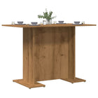 Eettafel 110x60x75 cm bewerkt hout eikenkleurig