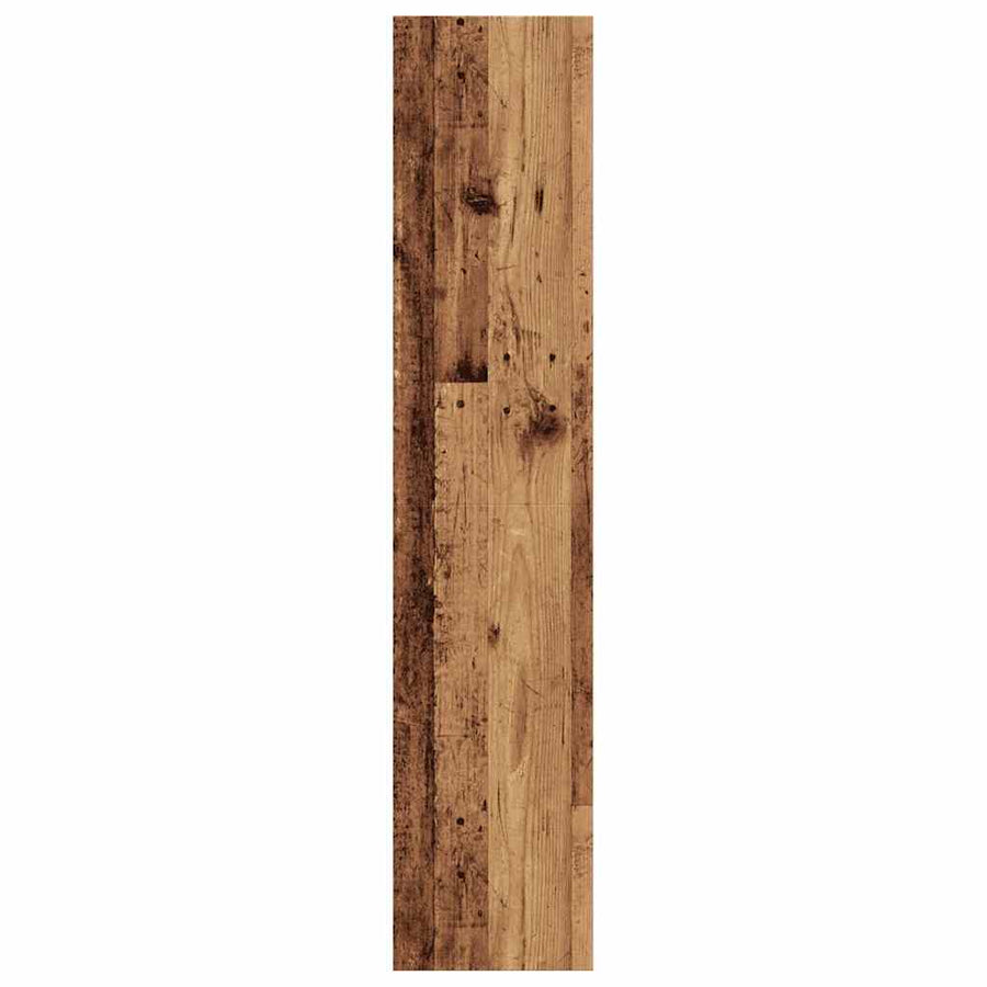 Boekenkast/tv-meubel 36x30x143cm bewerkt hout oud houtkleurig
