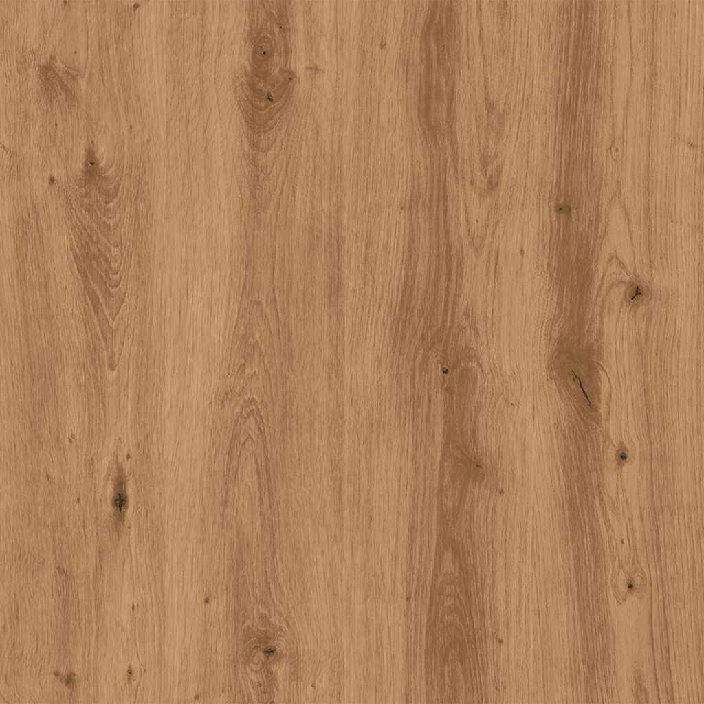 Boekenkast/tv-meubel 36x30x143cm bewerkt hout artisanaal eiken