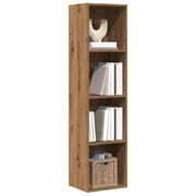 Boekenkast tv-meubel 36x30x143 cm bewerkt hout eiken