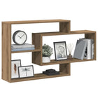 Wandschap 104x20x58,5 cm bewerkt hout eikenkleurig