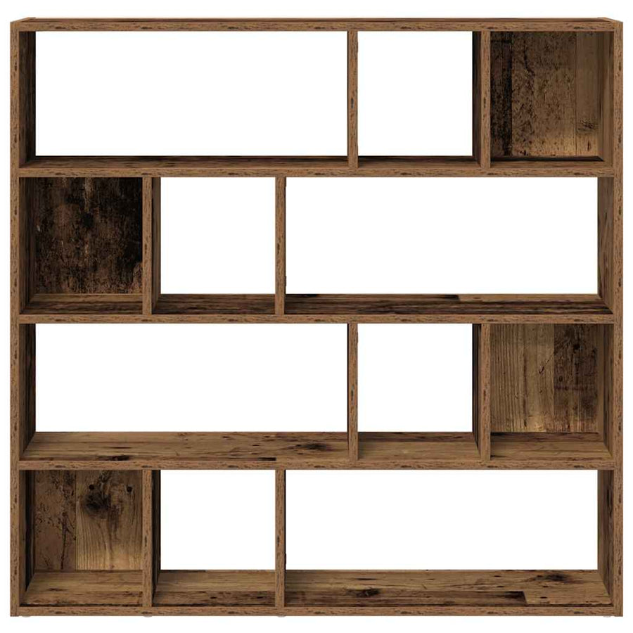 Boekenkast/kamerscherm 105x24x102 cm oud houtkleurig