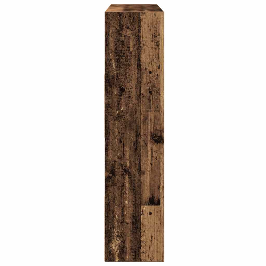 Boekenkast/kamerscherm 105x24x102 cm oud houtkleurig