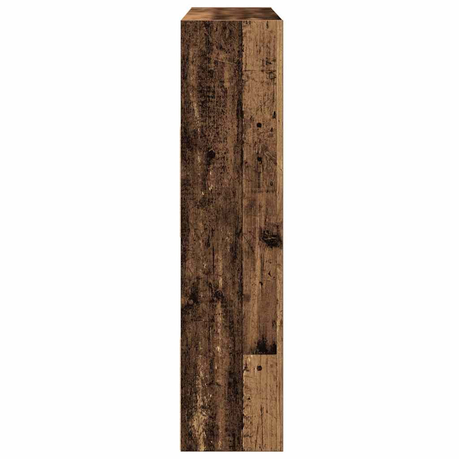 Boekenkast/kamerscherm 105x24x102 cm oud houtkleurig