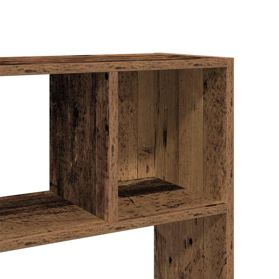 Boekenkast/kamerscherm 105x24x102 cm oud houtkleurig