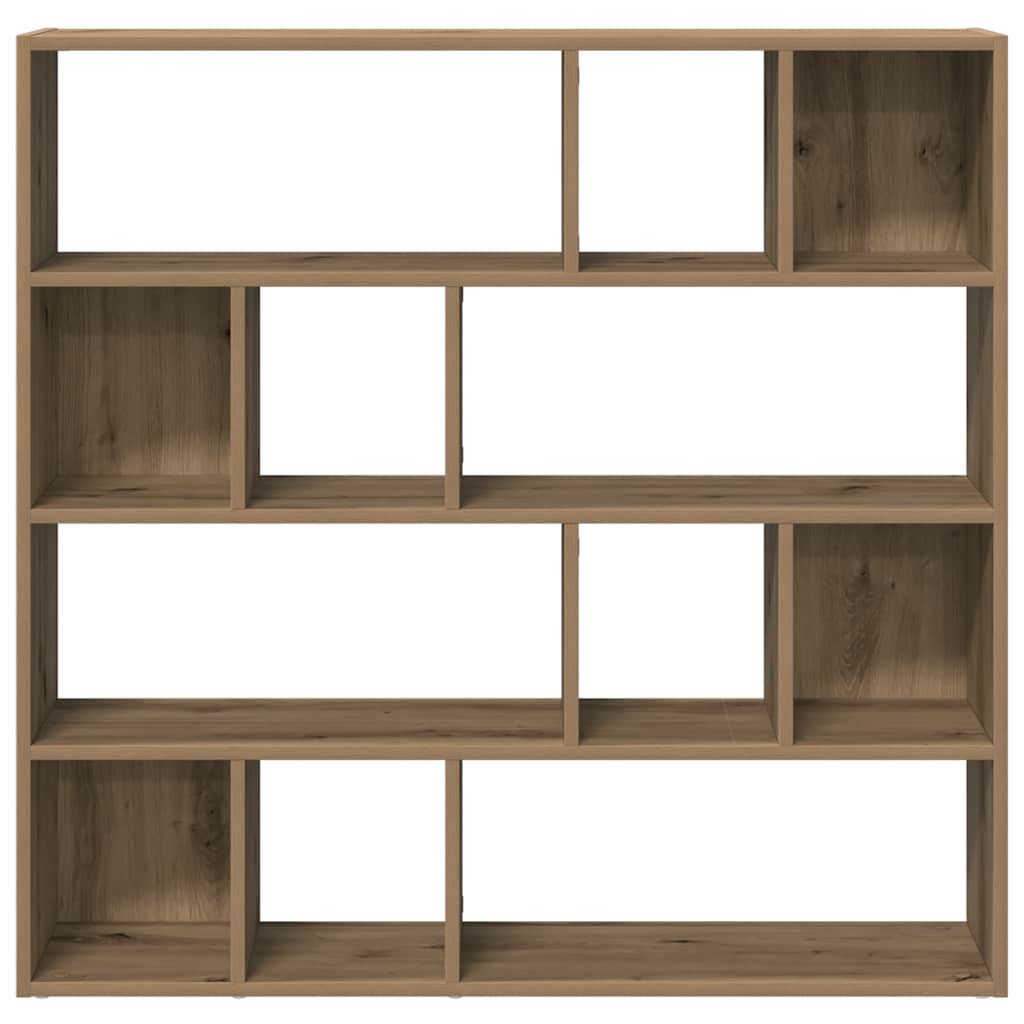 Boekenkast/kamerscherm 105x24x102 cm artisanaal eikenkleur