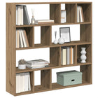 Boekenkast kamerscherm 105x24x102 cm eikenkleur