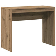 Bureau 90x40x72 cm bewerkt hout eikenkleur
