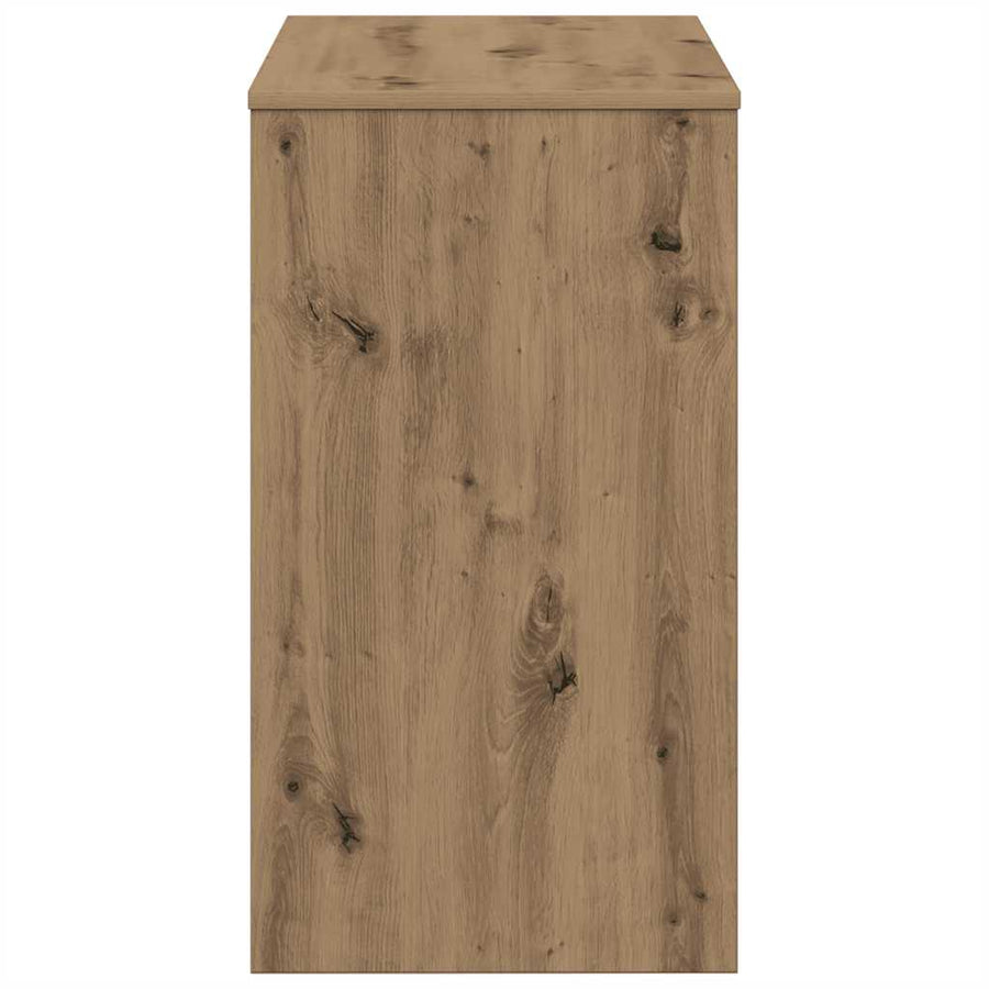 Bureau 90x40x72 cm bewerkt hout artisanaal eikenkleur