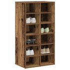 Schoenenrek 54x34x100,5 cm bewerkt hout oud houtkleurig